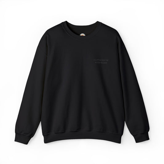 Embroidered Sweatshirt | A Little Ray of Pitch Black